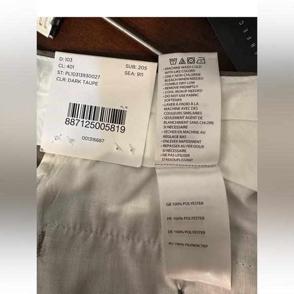 GS Perfect Fit Men’s Dark Taupe Flat Front Modern Fit Dress Pants Size 42/32 - Picture 5 of 6